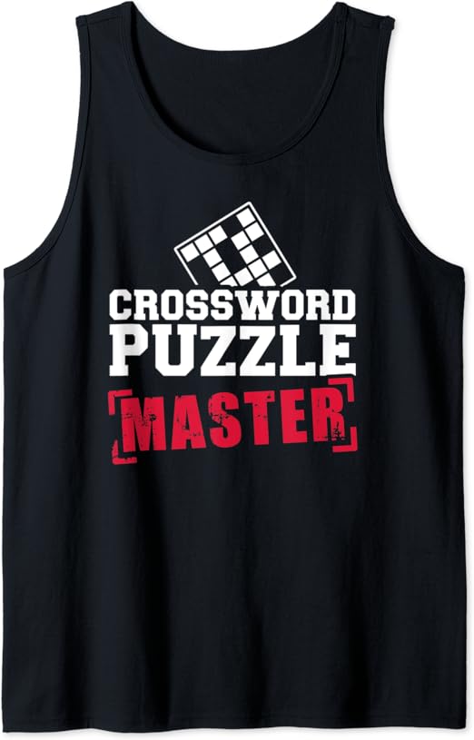 Crossword puzzle master Tank Top Clothing